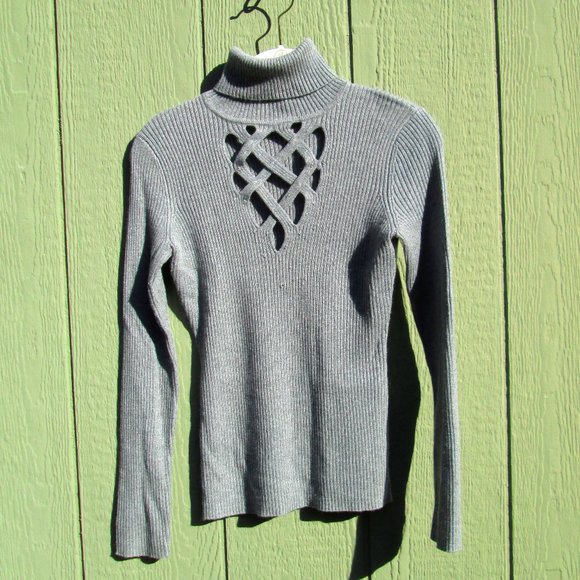 Like New Cache Silk Cashmere Sweater with Crystals - Picture 1 of 10